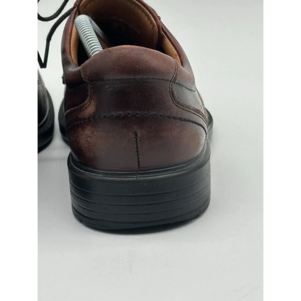 ECCO Oxfords Mens 43 Burgundy Dress Shoes Leather‎ Casual Lace Up Work